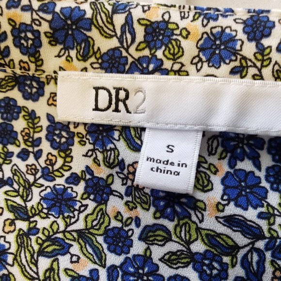 NWT DR2 Green Floral long Sleeve Dress - Picture 5 of 7